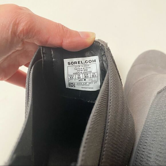 Sorel Addington Chelsea Ankle Boots Black Heel Quarry Black 8.5 - Picture 6 of 6